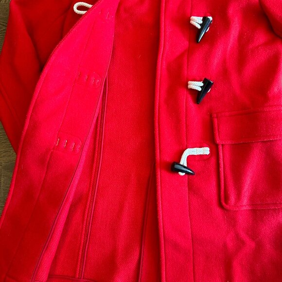 J.W.‎ Anderson x Uniqlo Red Hooded Duffle Coat - Size XS - Picture 6 of 10
